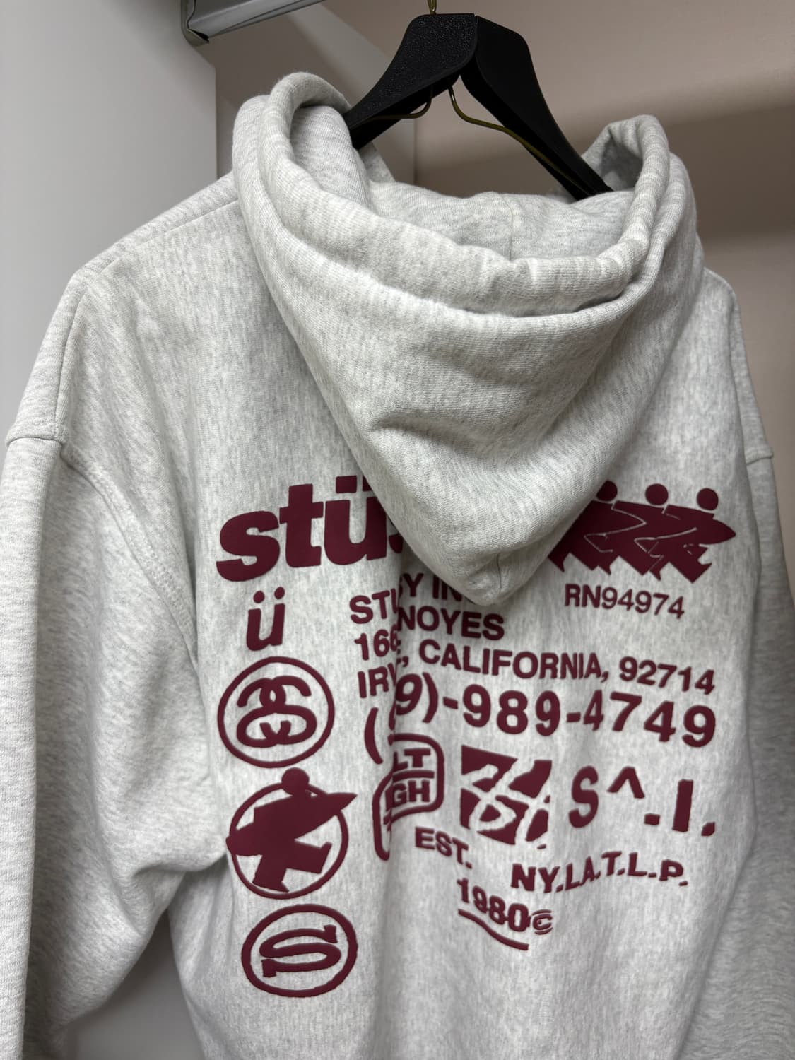 스투시 dna 후드집업 에쉬헤더 M 상품이미지2