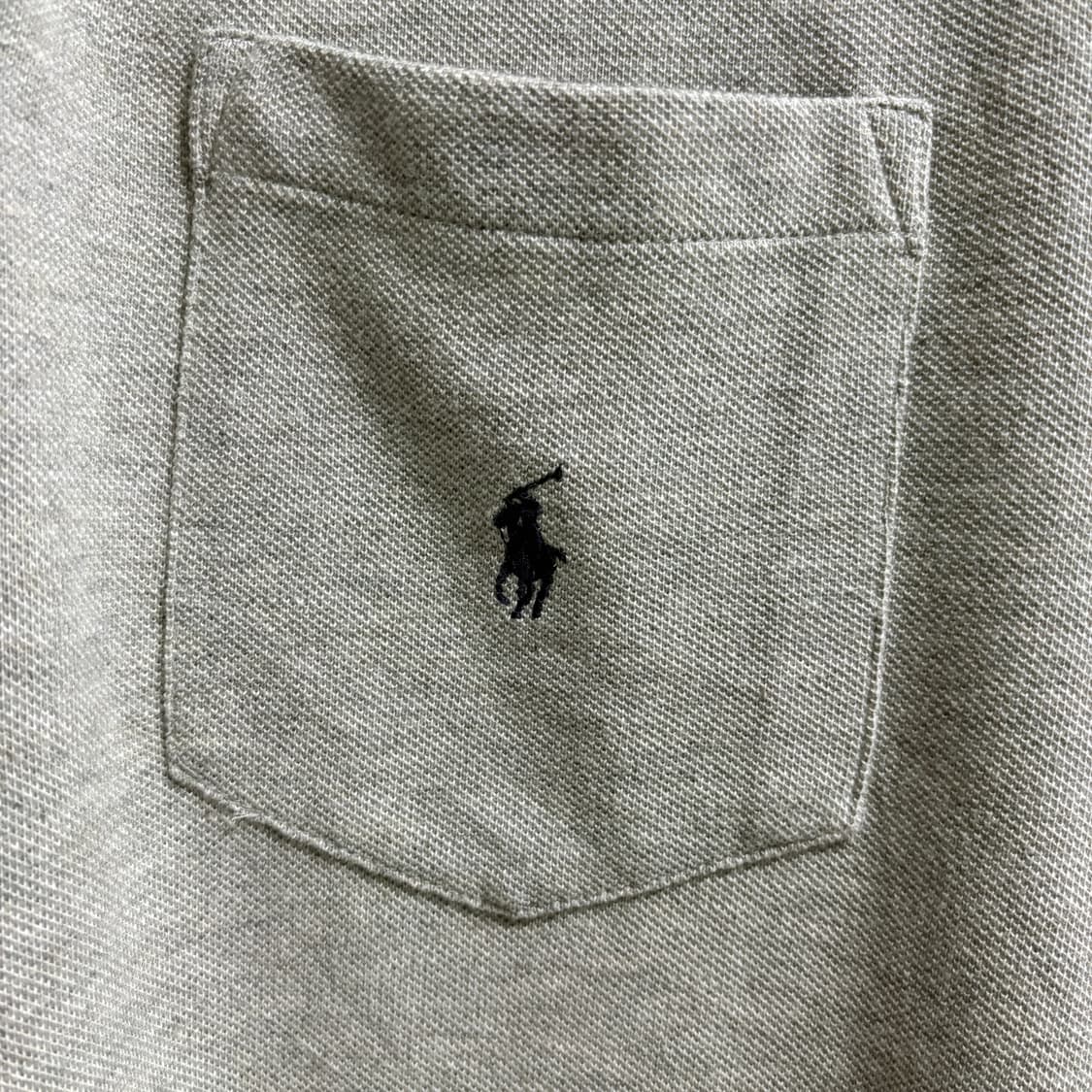 (새제품) 폴로 랄프로렌 코튼 피케셔츠 반팔 카라티 / 그레이, M 상품이미지5