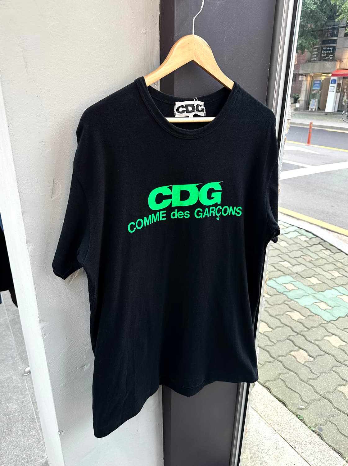 105/ 꼼데가르송 CDG 로고 라운드 반팔 상품이미지3