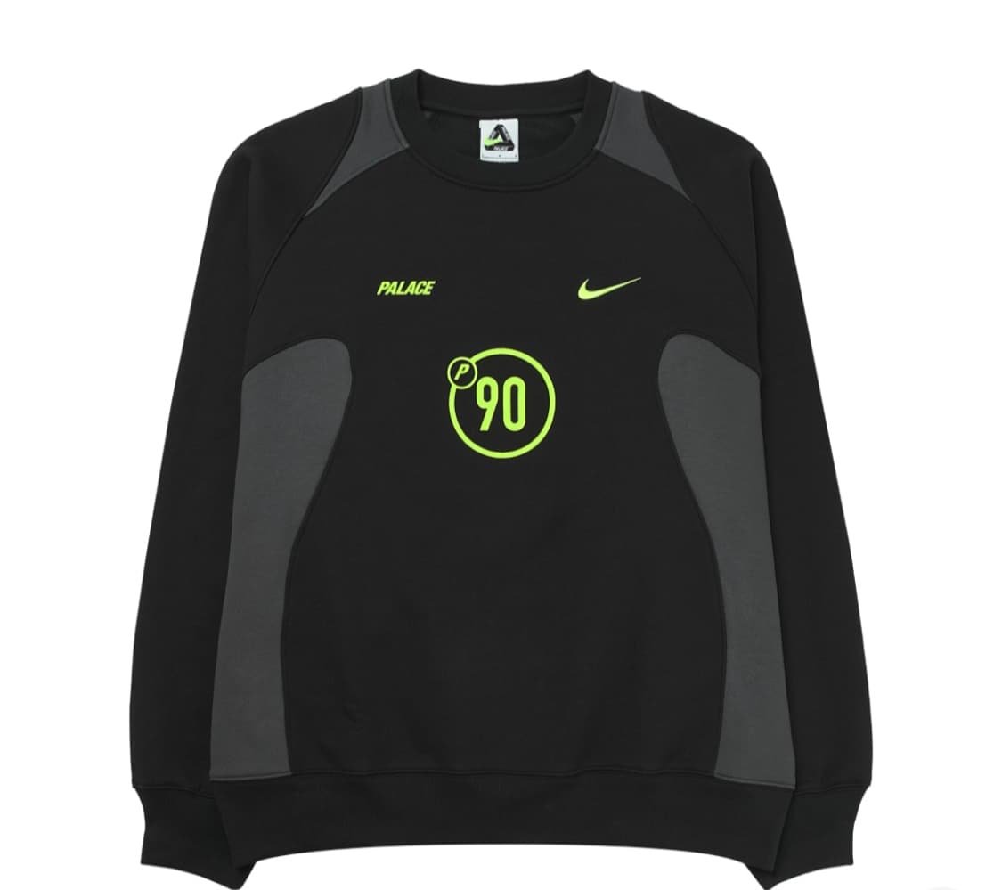 팔라스 x 나이키 토탈 P90 크루 블랙 - 맨투맨 상품이미지1