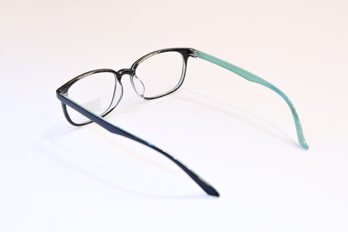 [Vintage] 블랙 & 민트 포인트 스퀘어 안경 상품이미지4