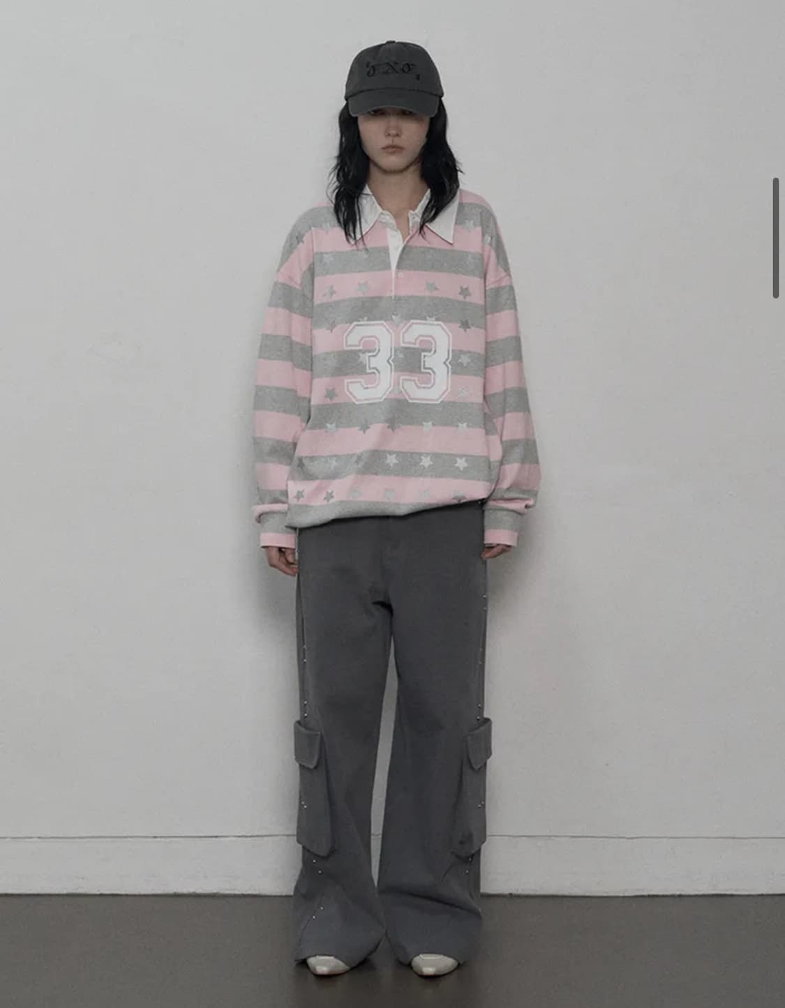 셋업이엑스이 star stripe polo top 상품이미지2