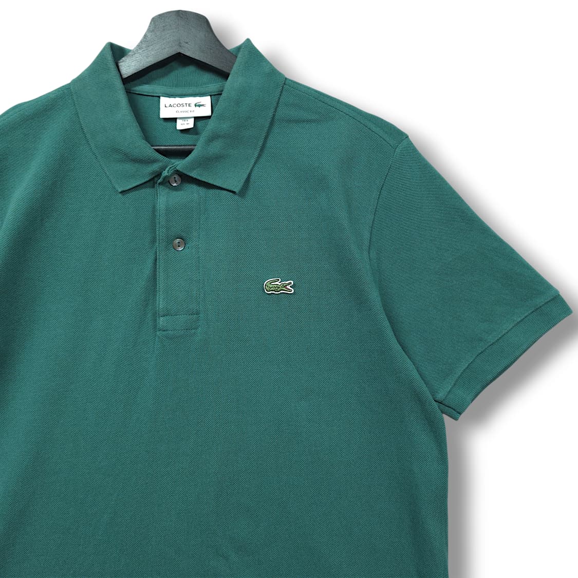 [M] 라코스테 그린 클래식 핏 코튼 PK 반팔 카라티셔츠 상품이미지3