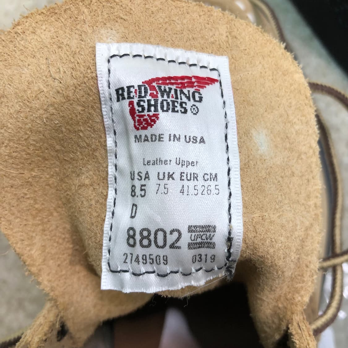 레드윙 8802 8.5d 265 상품이미지10
