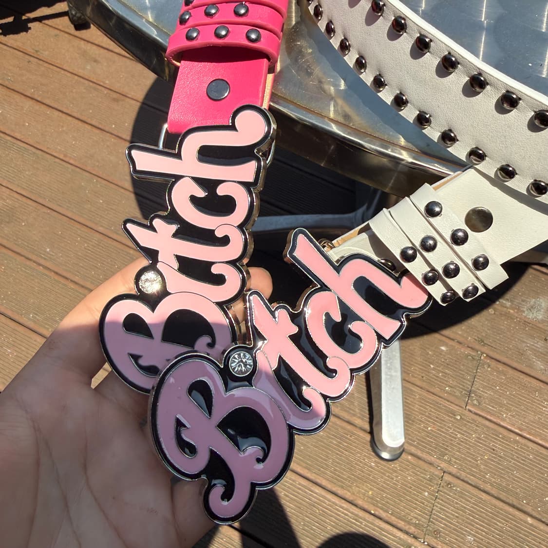 Bitch 펑크무드 스터드 벨트  상품이미지9
