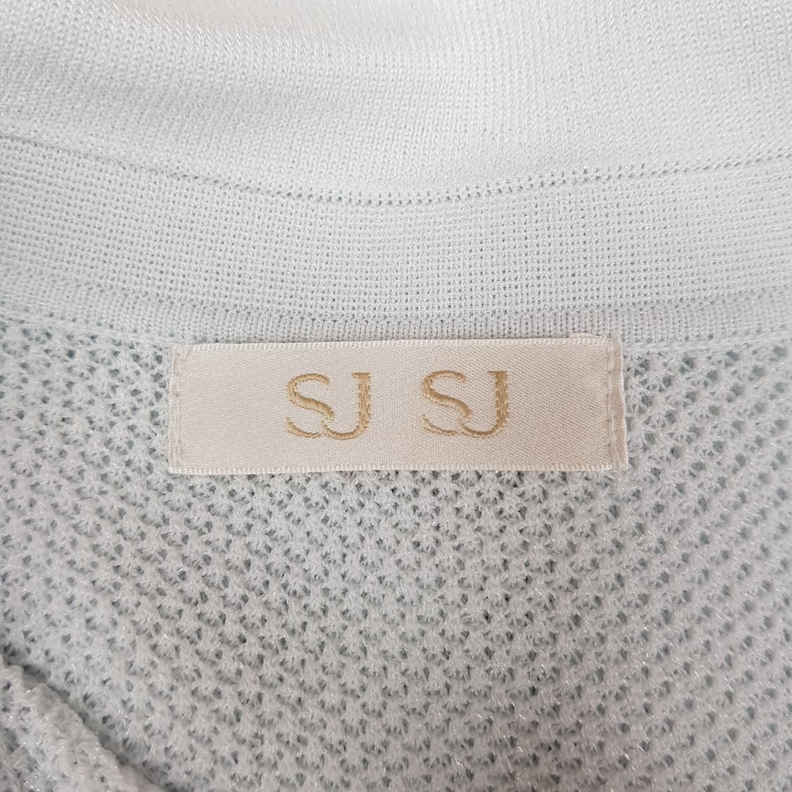 한섬 SJSJ 2024 텍스처 블록 조니 칼라 니트 F사이즈 상품이미지6