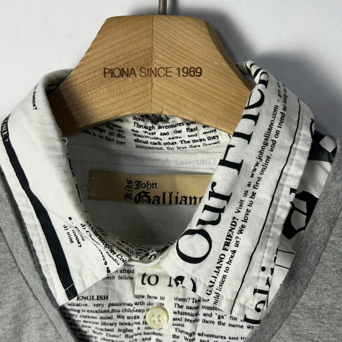 [John Galliano] 존 갈리아노  프린팅 레이어드 V넥 롱슬리브 상품이미지5