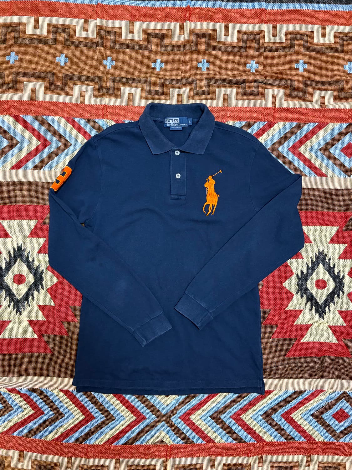 L) 폴로 랄프로렌 빅포니 긴팔 카라티 네이비 치프키프 상품이미지1