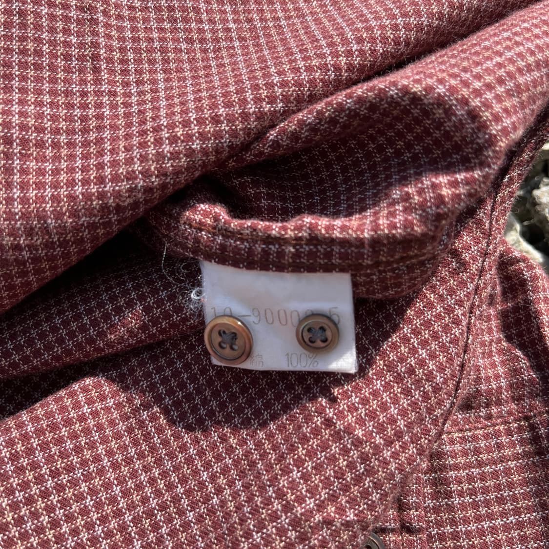 BEAMS 깅엄체크 셔츠 (실측확인) 상품이미지4