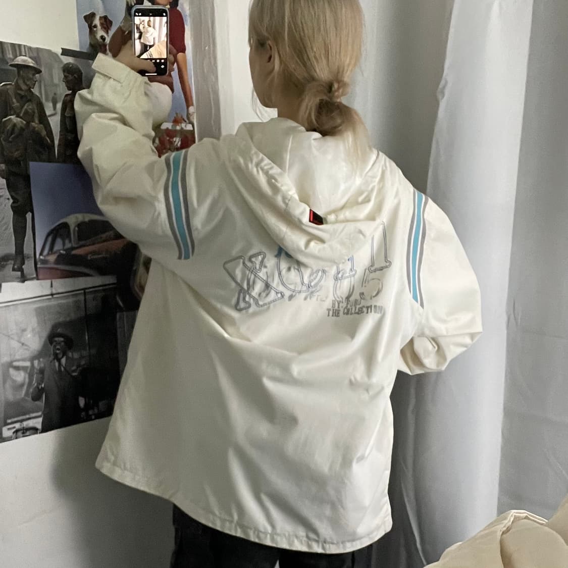 FUBU 후부 빅로고 후드 올드스쿨 바람막이 XL 상품이미지1