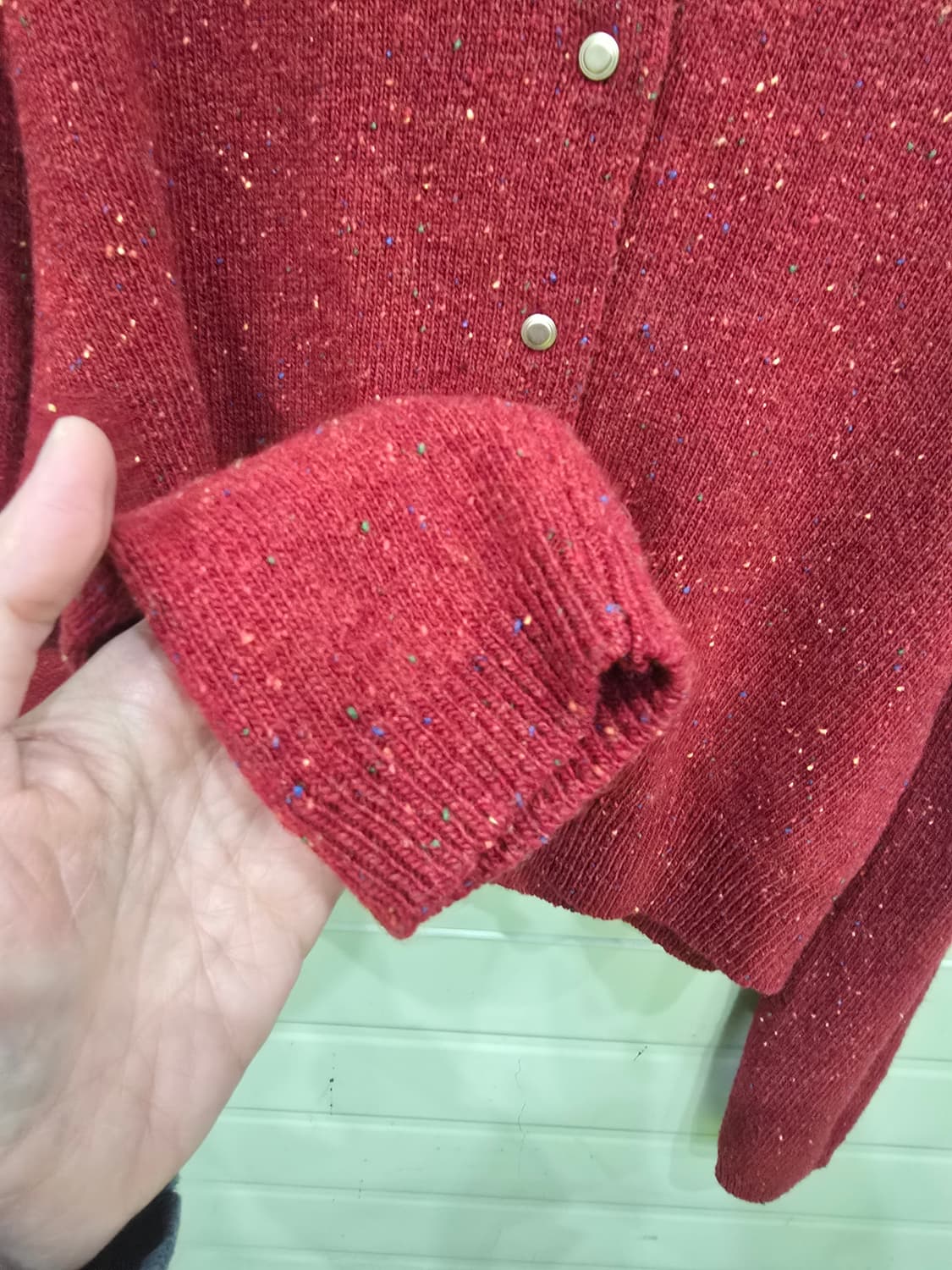 Fyeo 포유온 레드 트위드 니트 가디건 F 상품이미지9