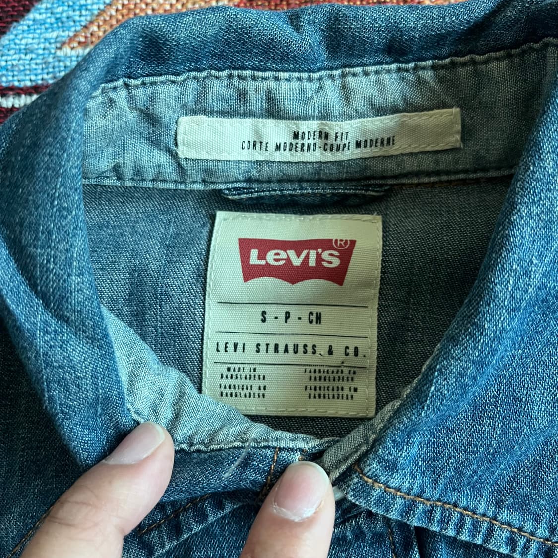 리바이스 웨스턴 데님 셔츠 Levis 상품이미지5