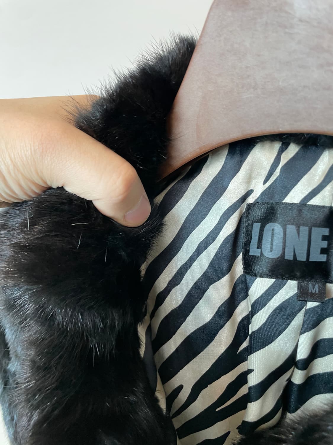 (M) LONE 론 정욱준 여성용 숏 밍크 코트 자켓 상품이미지4