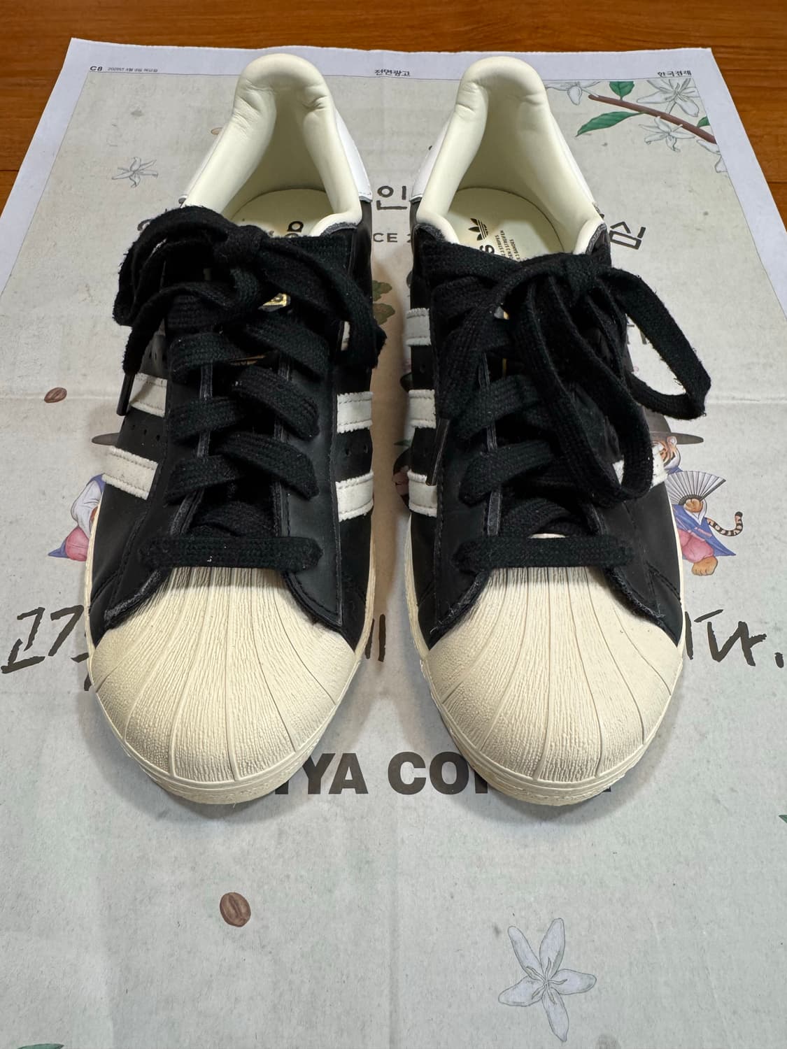 (240)아디다스 슈퍼스타 82 블랙&화이트 상품이미지1