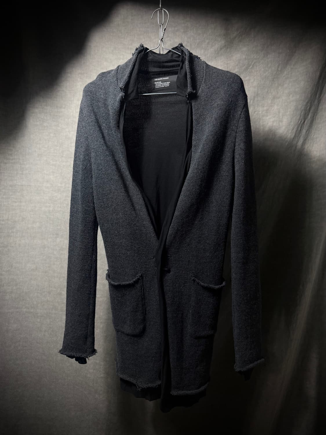 nude:mm Raw Edge Layered Knit Cardigan   상품이미지2