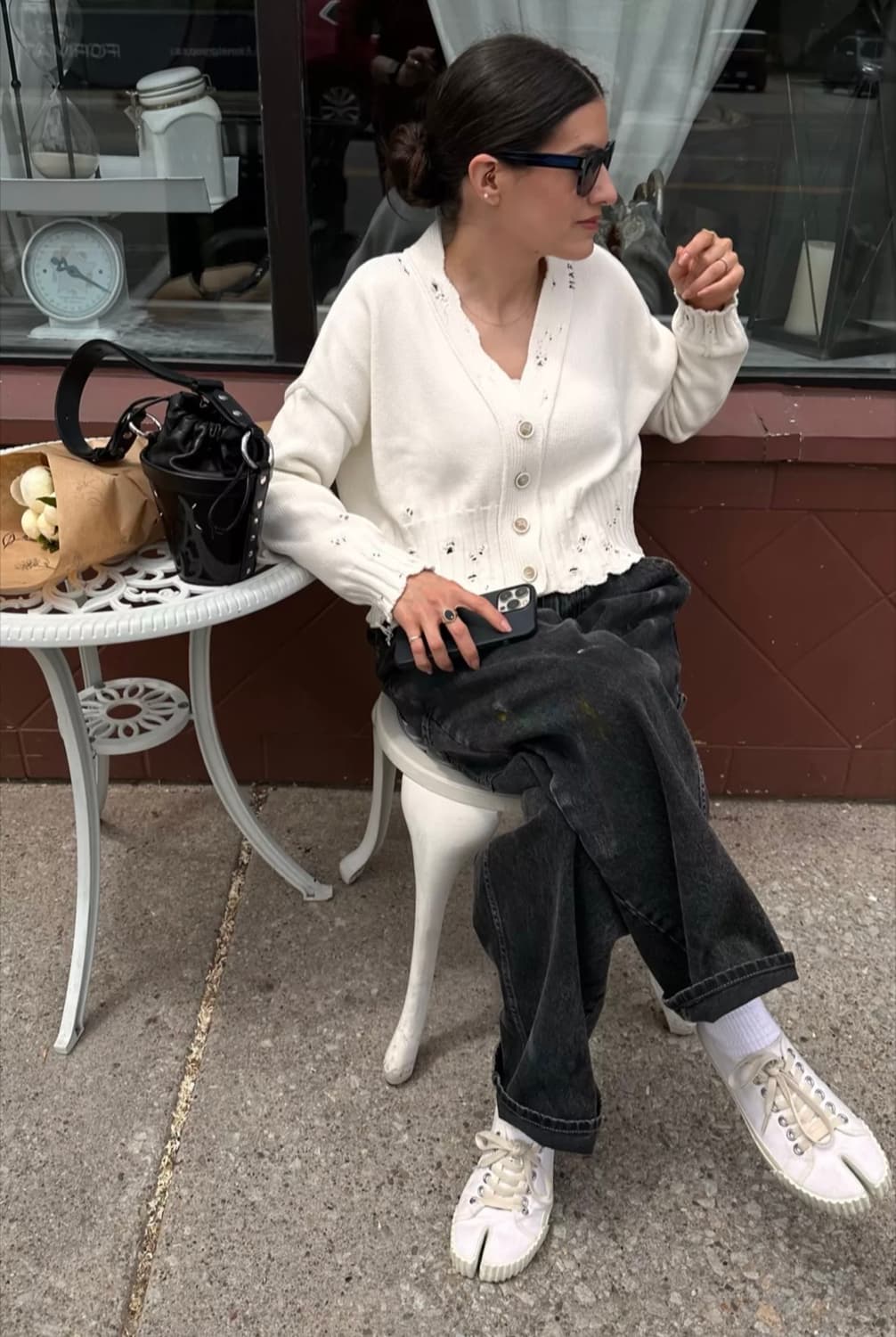 마르지엘라/ 타비 화이트 스니커즈 / 41 상품이미지1