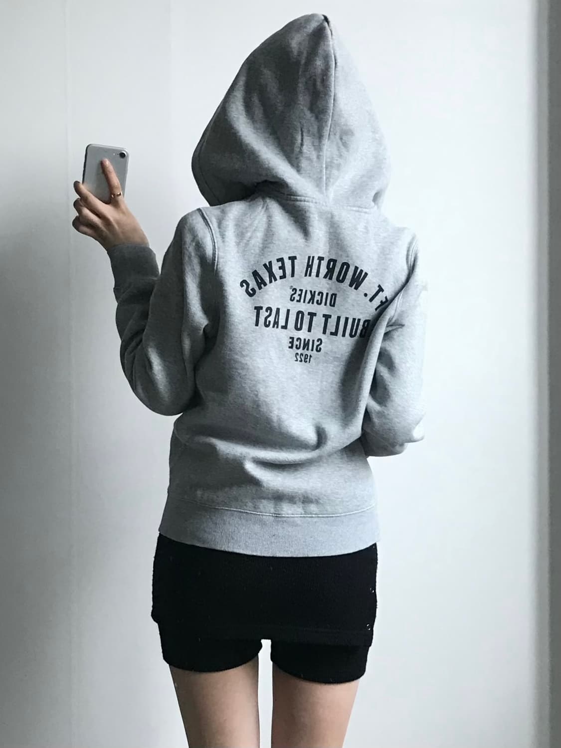 디키즈 백로고 그레이 후드집업 상품이미지2