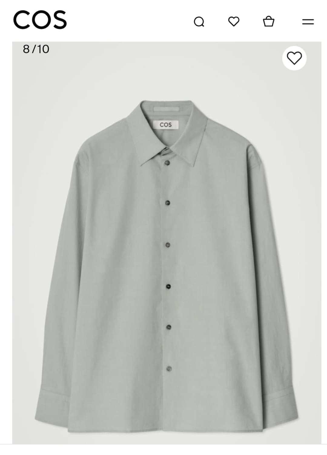 시그니처 코튼 셔츠 상품이미지2