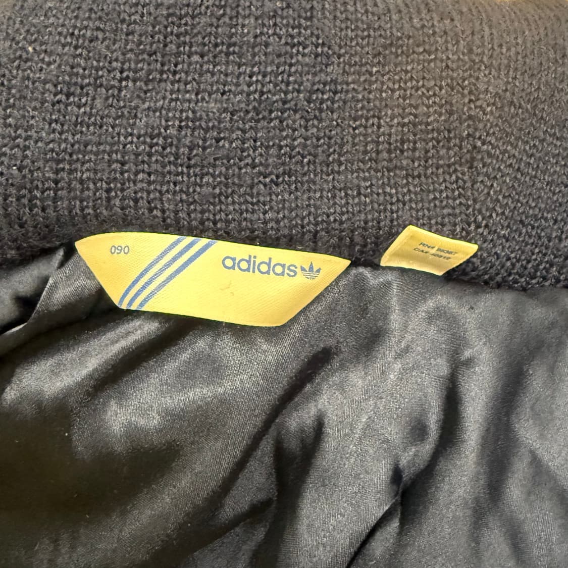 아디다스 네이비 숏 울 패딩 자켓 90 상품이미지5