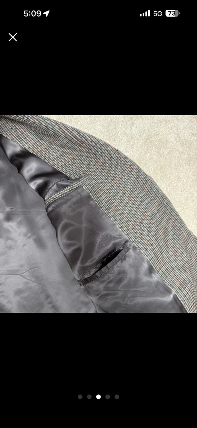 오라리 더블 페이스 코트 건클럽체크 사이즈 4 상품이미지5