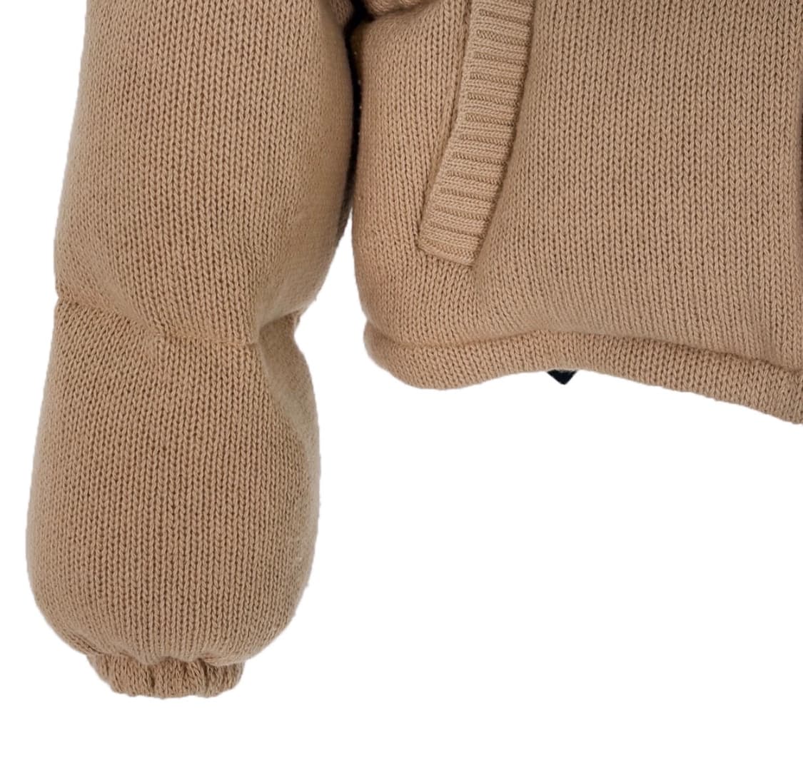 [38] 프라다 여성 캐시미어 니트 다운 숏 패딩 자켓 알비노 화이트 상품이미지6