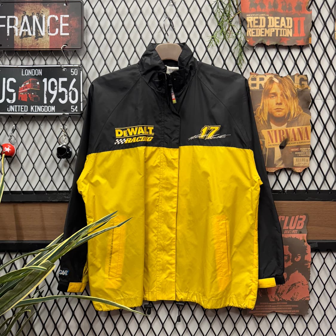 00s TEAM CALIBER X 나스카 DeWALT 바람막이 블랙 옐로 상품이미지1