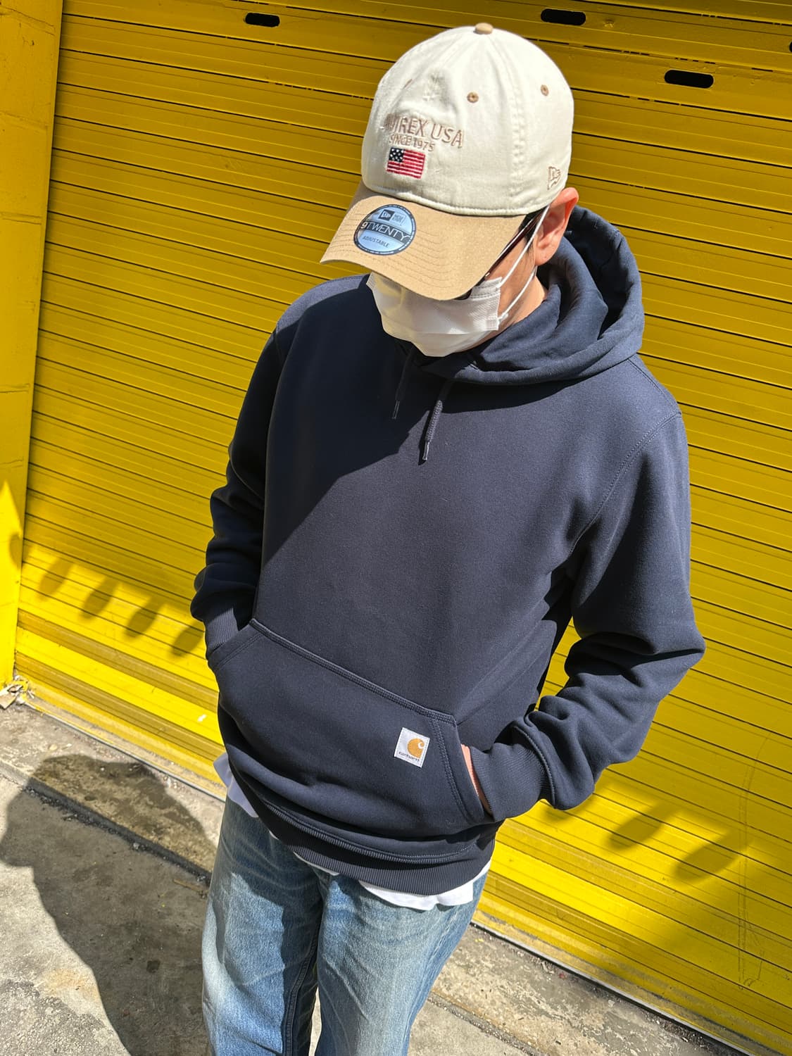 칼하트 레인 디펜더 루즈 핏 써멀 후드 네이비 M 상품이미지2