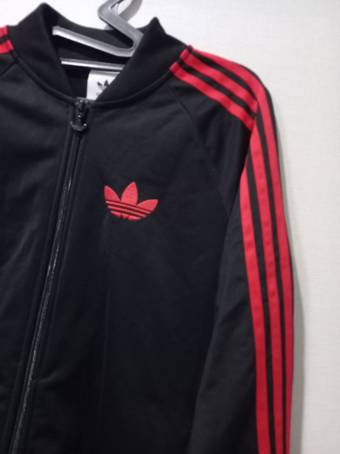 아디다스 파이어버드 검빨 블랙 트랙탑 저지 져지집업 100/L 상품이미지2