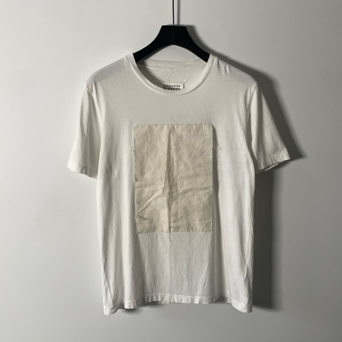 18ss 마르지엘라 스퀘어 화이트 반팔티 (on.809)   상품이미지1