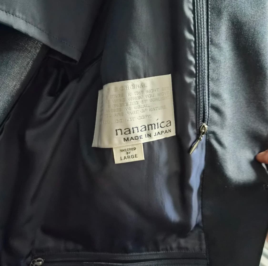 나나미카 남성 정장 셋업 L/34 네이비 상품이미지2