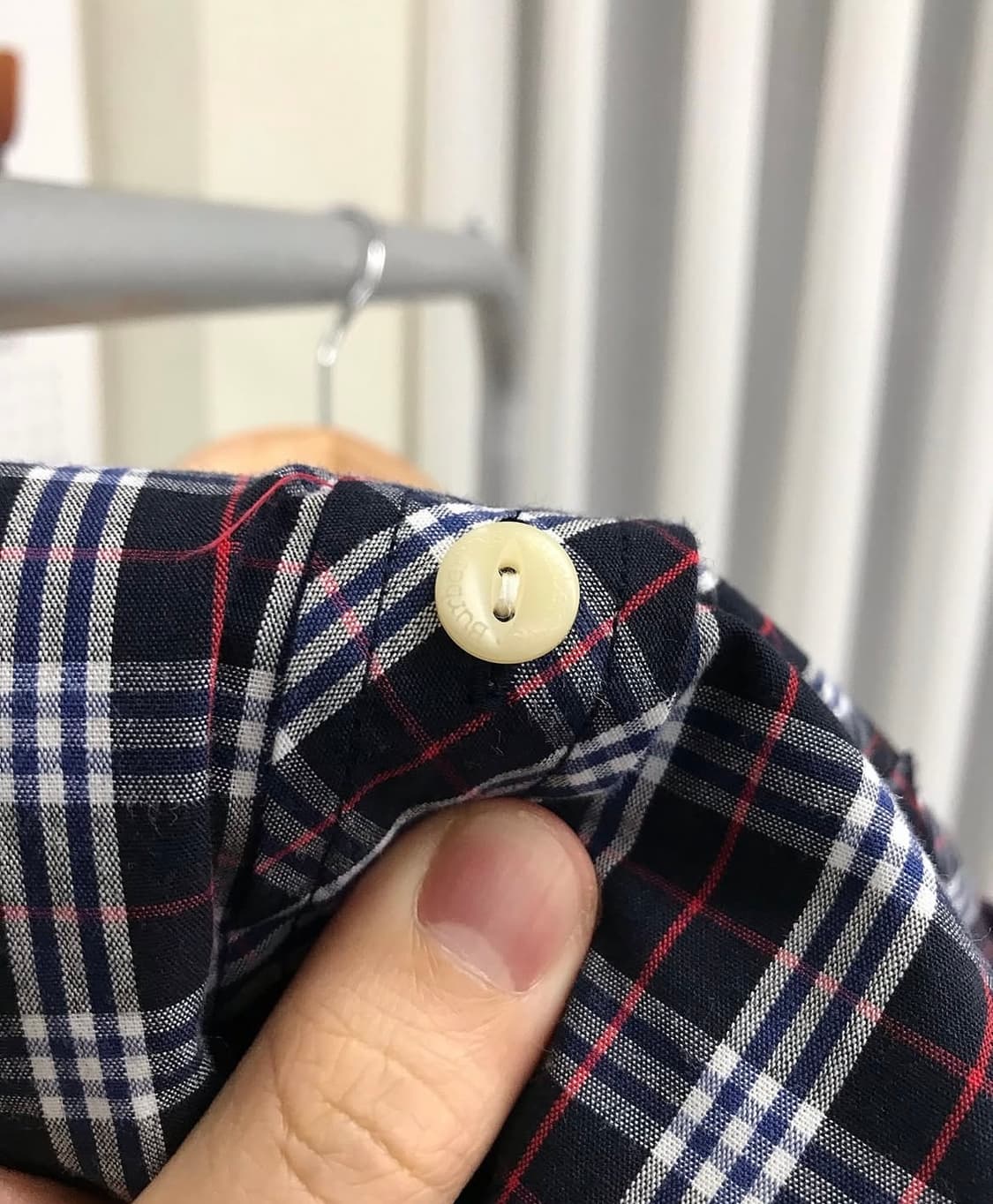 버버리 로고 체크 셔츠 상품이미지3