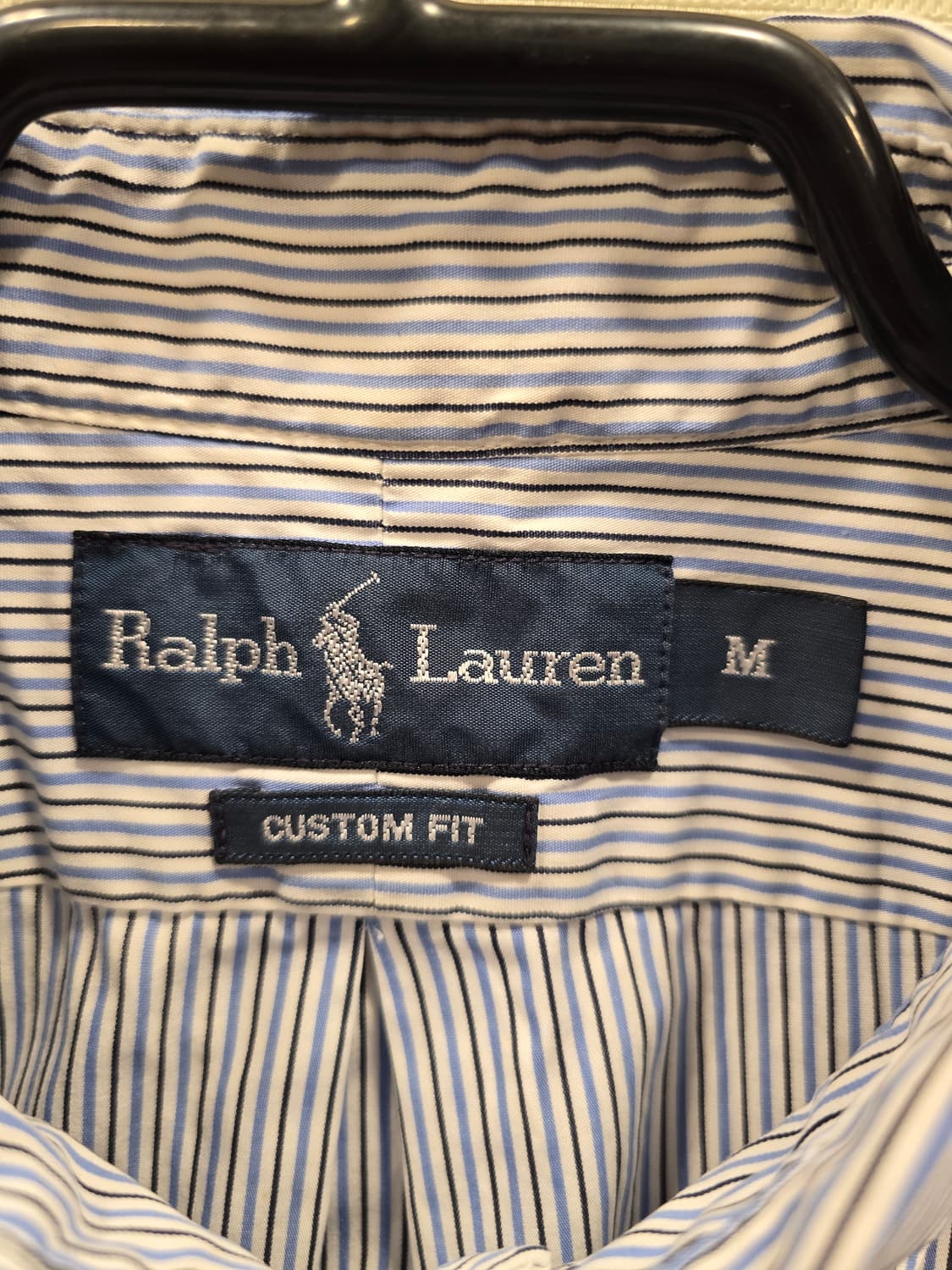 랄프로렌 커스텀핏 스트라이프 반팔 셔츠 M(95) 상품이미지6