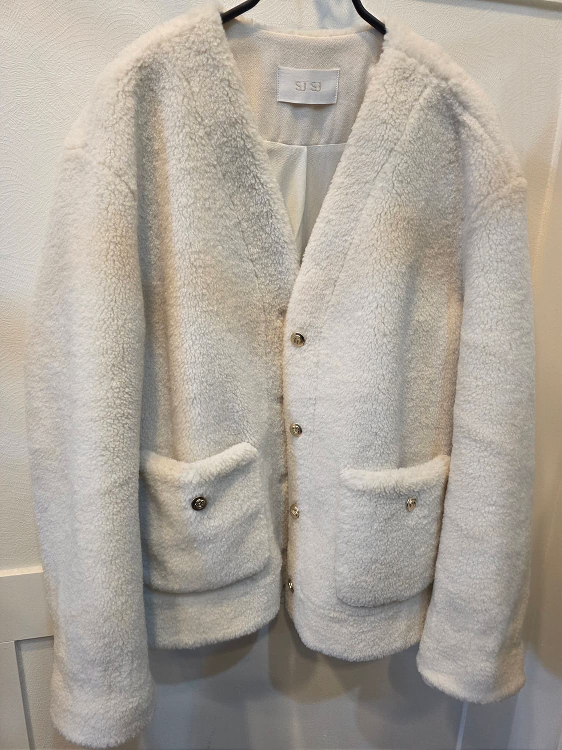 SJ SJ 아이보리 뽀글이 자켓 상품이미지1