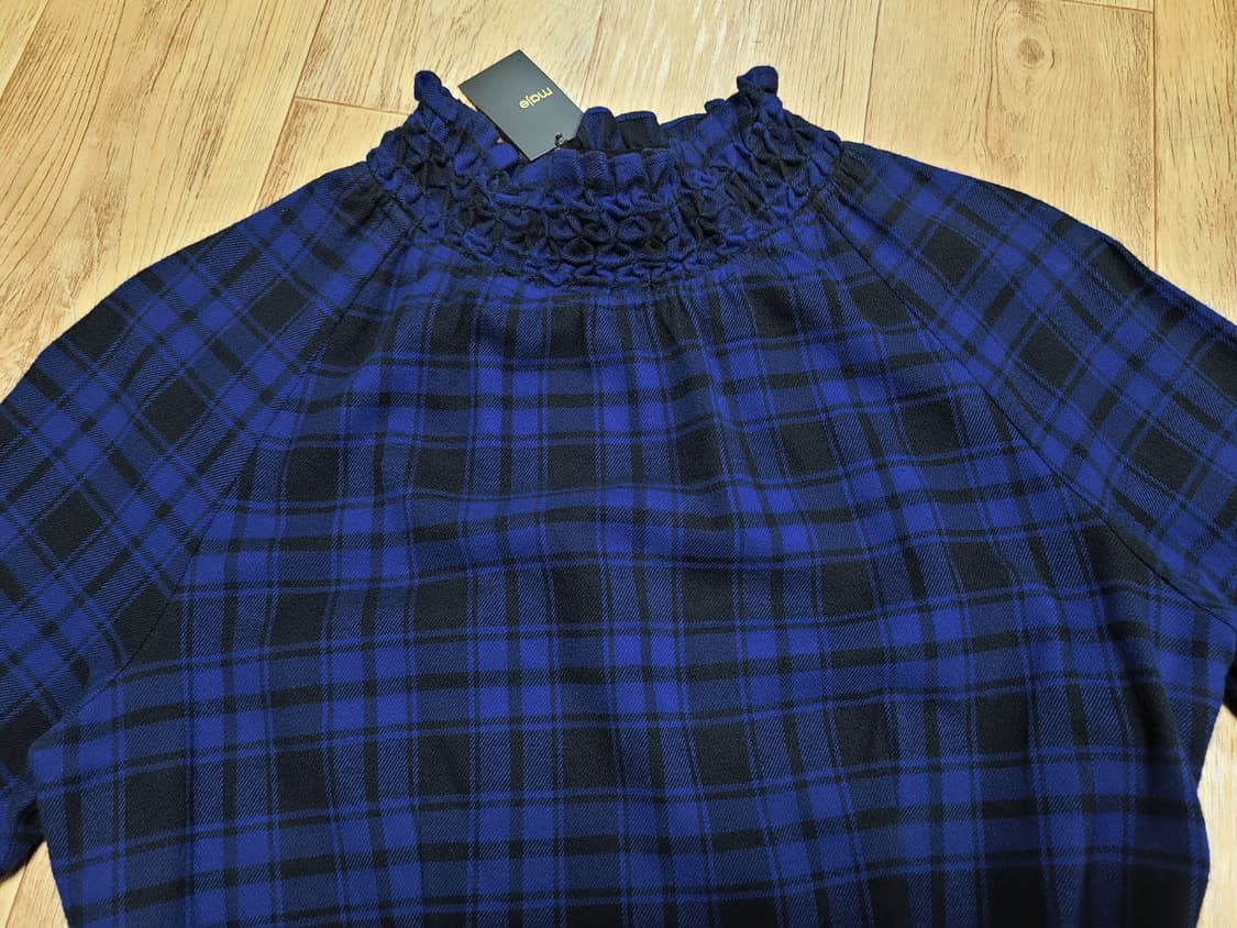 마쥬(maje) RIVINE 체크벨티드원피스 44 새상품 상품이미지5