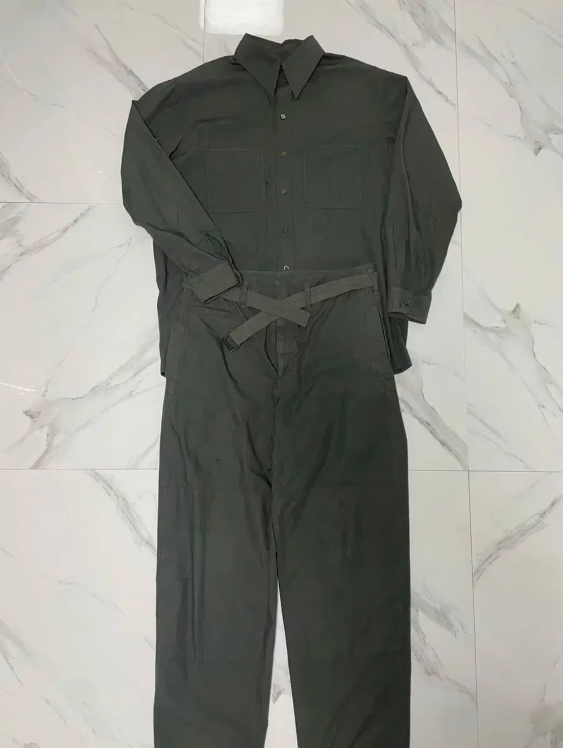 르메르 트렌치 셋업 50/48 딥포레스트 상품이미지3