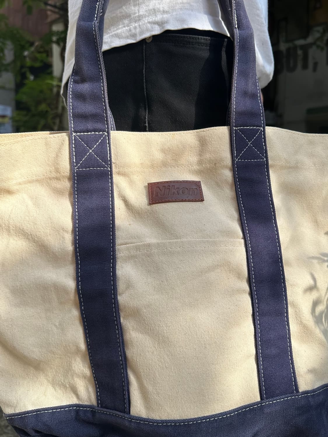Nikon logo cotton tote bag 상품이미지4