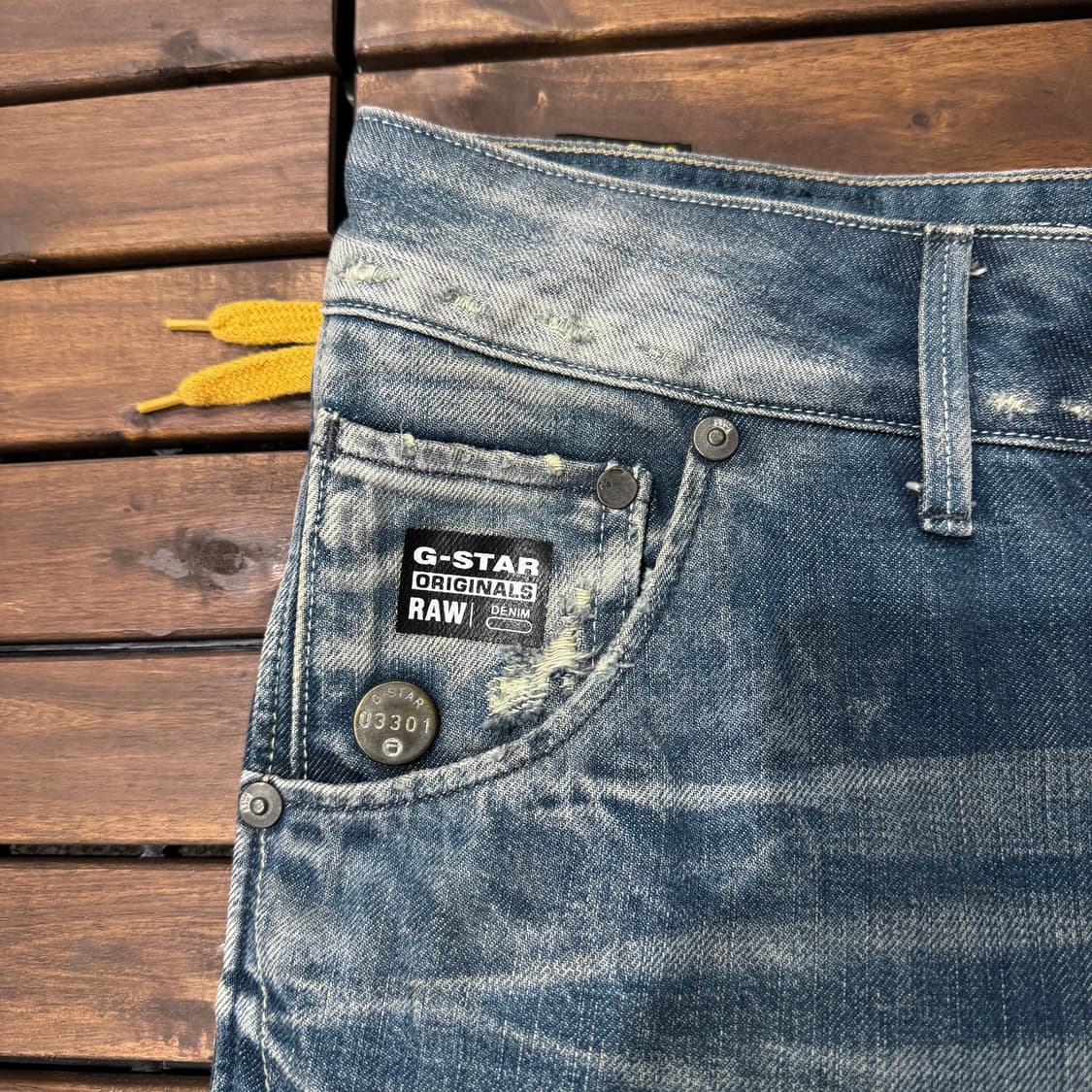 지스타 로우 트위스트 커팅 포인트 데님 (32)   상품이미지3