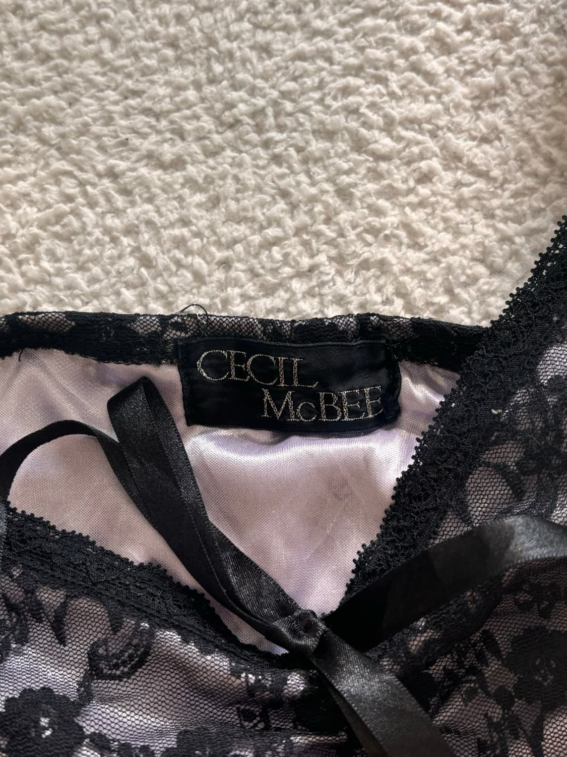 세실맥비 플라워 시스루 탑 슬리브리스 나시 프릴 레이스 히메갸루 페어리 상품이미지4