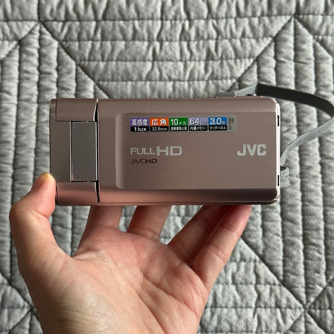 풀구성 JVC GZ-V590 핑크캠코더 빈티지캠코더 핑크디카 빅터 소니 상품이미지2