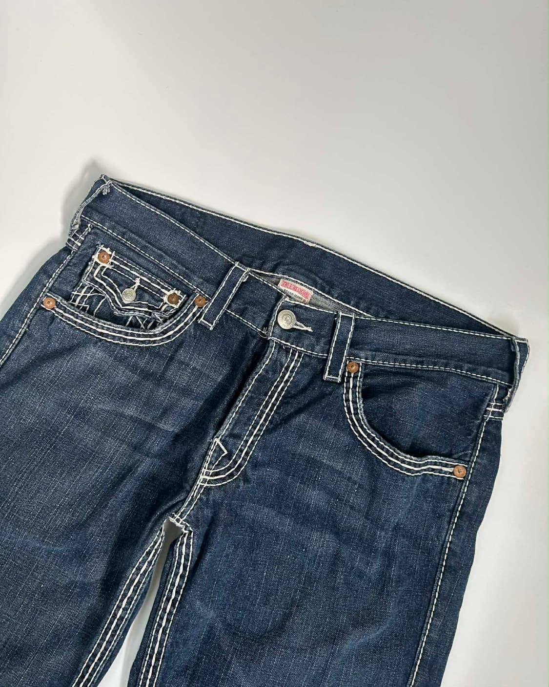 [34] 트루릴리젼 콘드라스트 스티치 데님 팬츠 상품이미지5