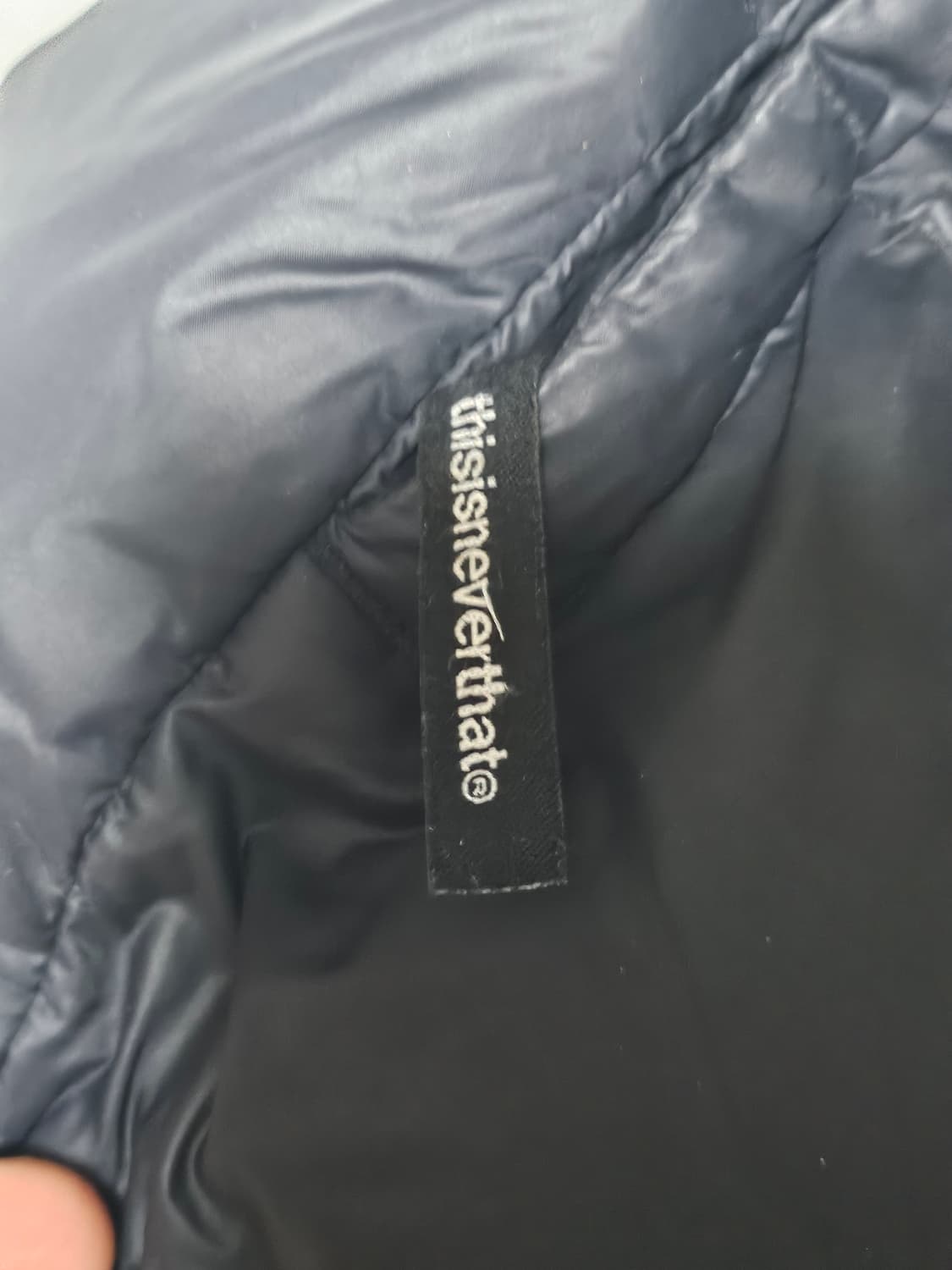 디스이즈네버댓 디네댓 퍼텍스 구스다운 패딩 블랙 XL 상품이미지5