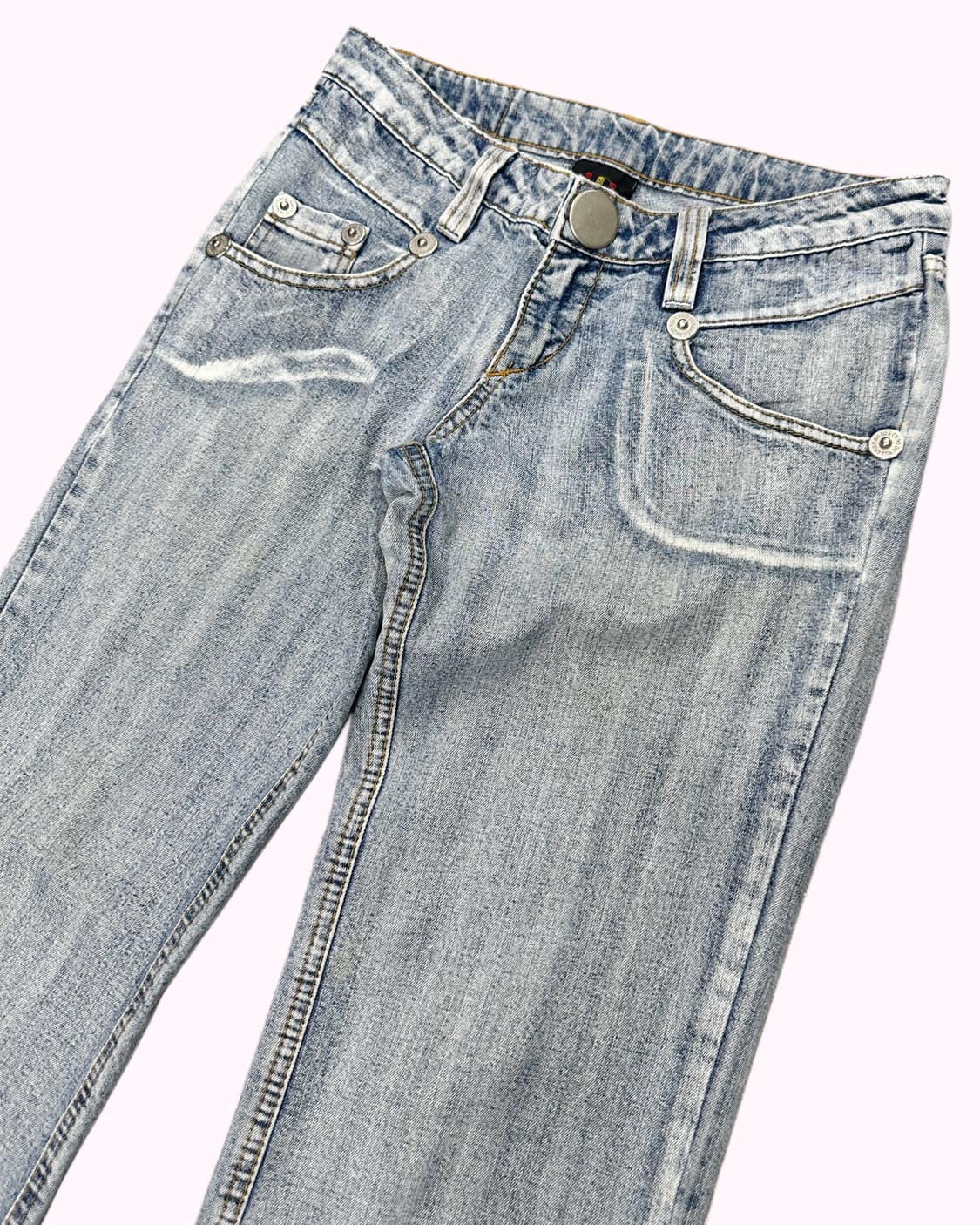 white washing low-rise flare jean 상품이미지3