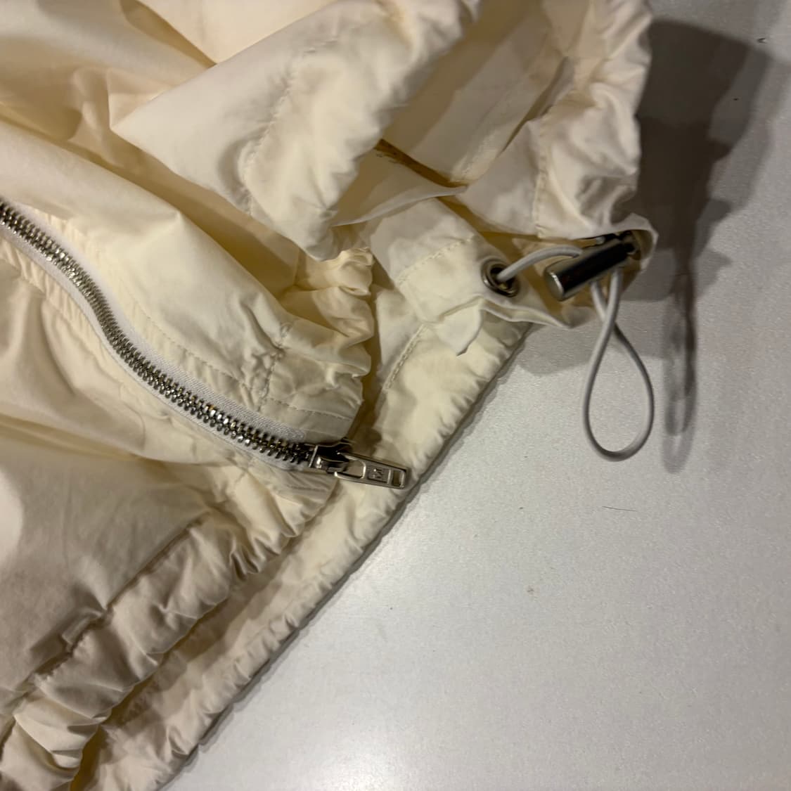 마뗑킴 빅로고 아이보리 바람막이 자켓 D224 상품이미지6