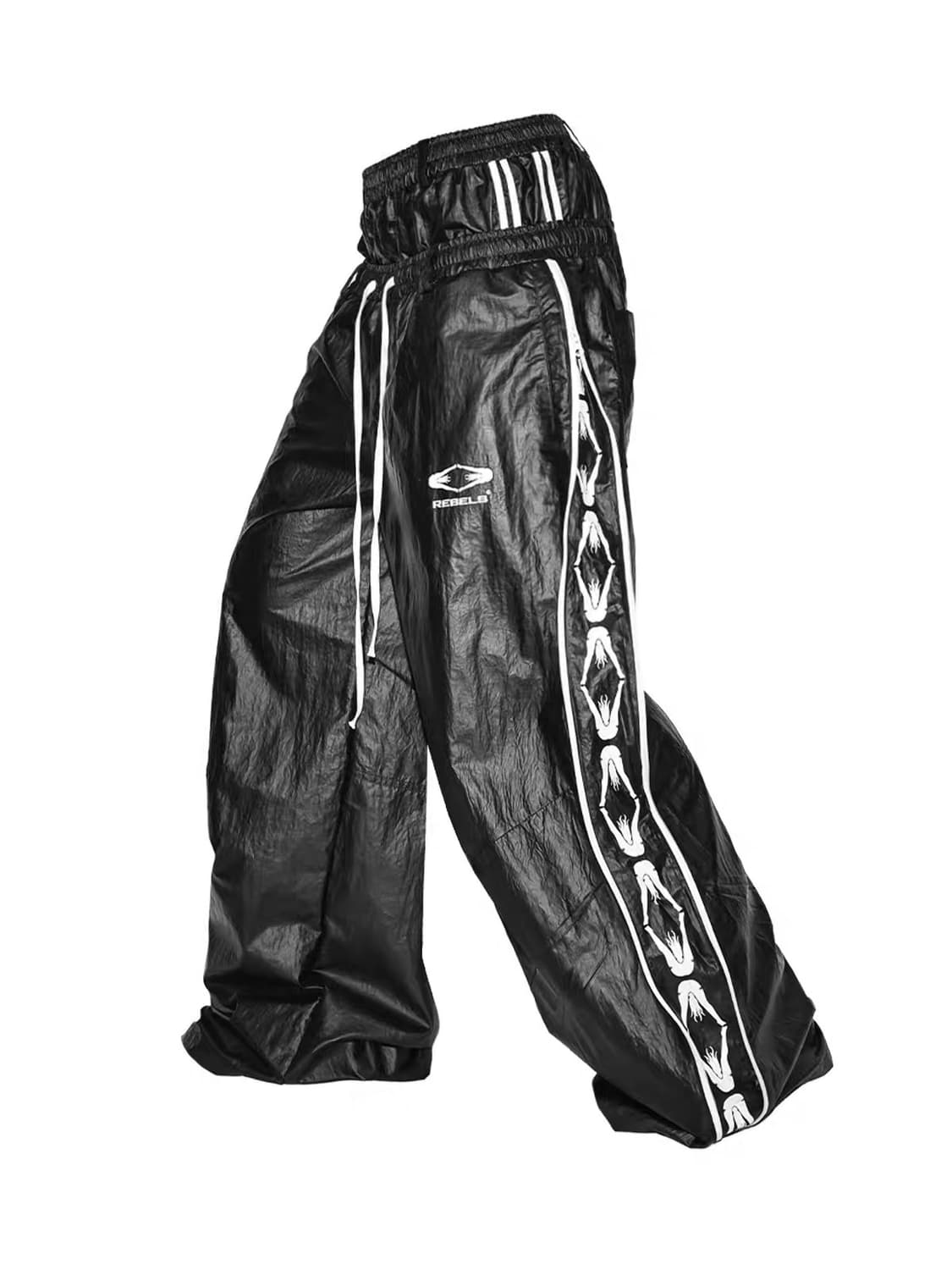 Void Stripe Nylon Wide Pants 상품이미지1