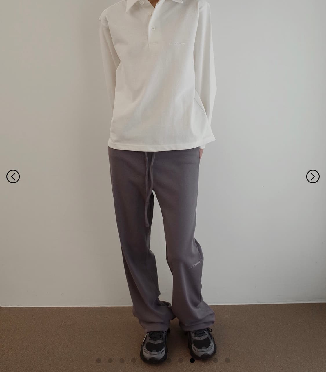 Jichoi straight pants (slate grey) 상품이미지1