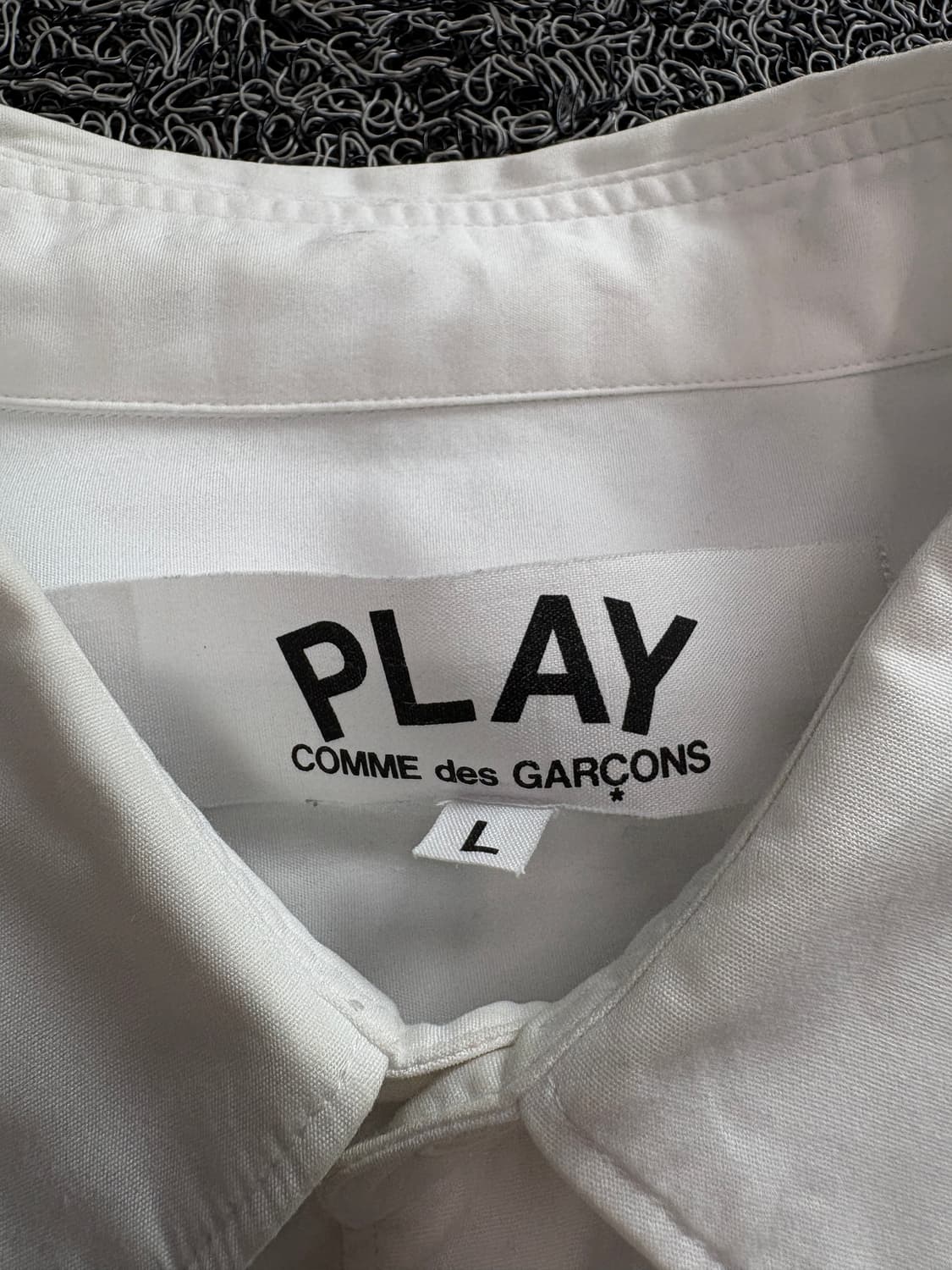 꼼데가르송 레드 하트 와펜 코튼 셔츠 3936 상품이미지4