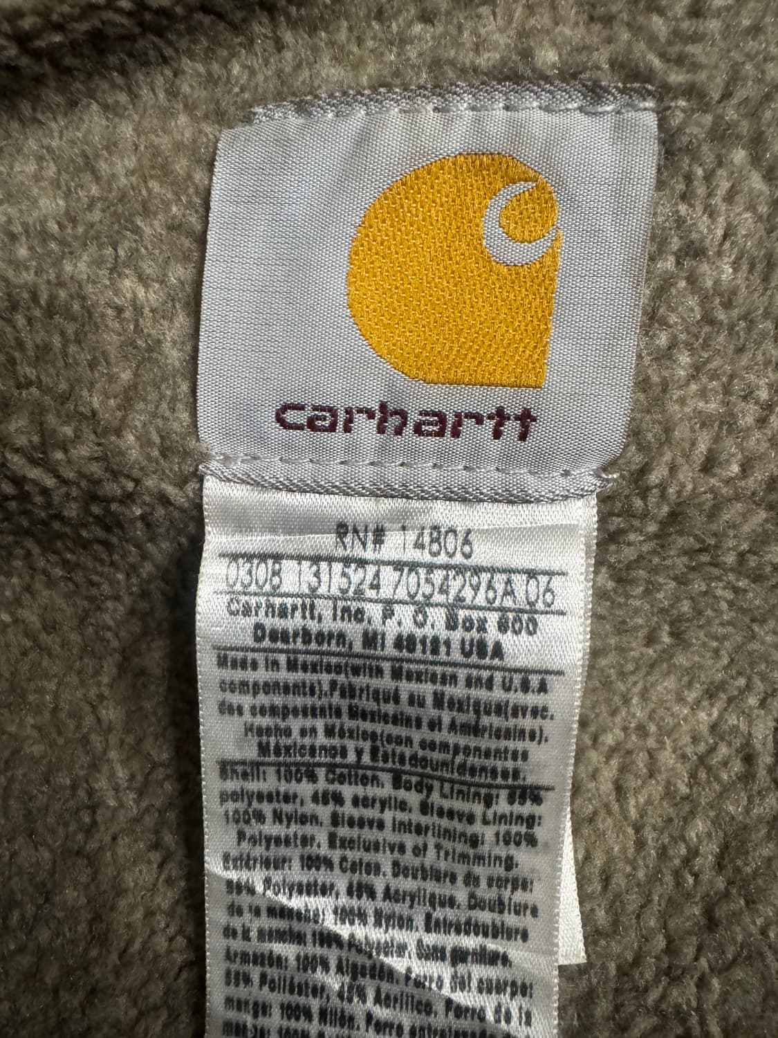 칼하트 후드집업 상품이미지2