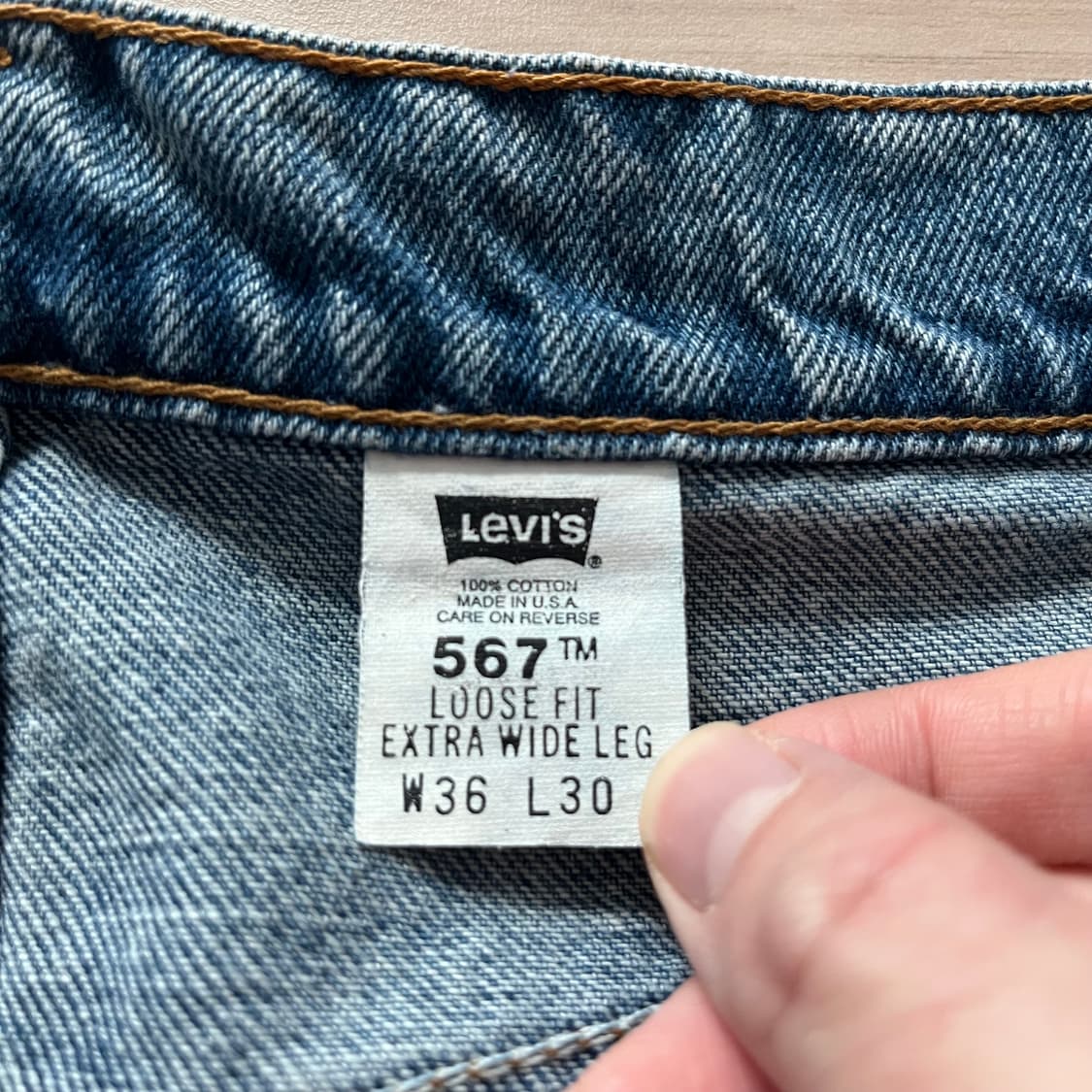 [36X30] 90s 빈티지 리바이스 567 상품이미지2