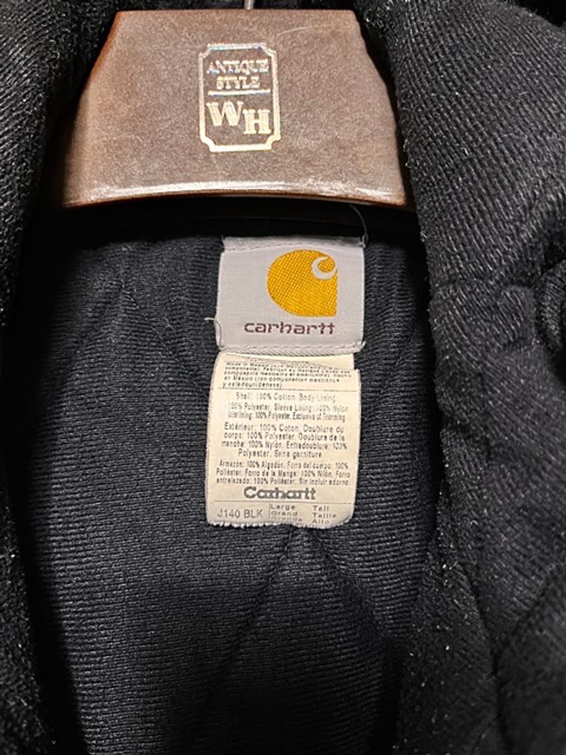 칼하트  j140 후드 집업 블랙 L 상품이미지3