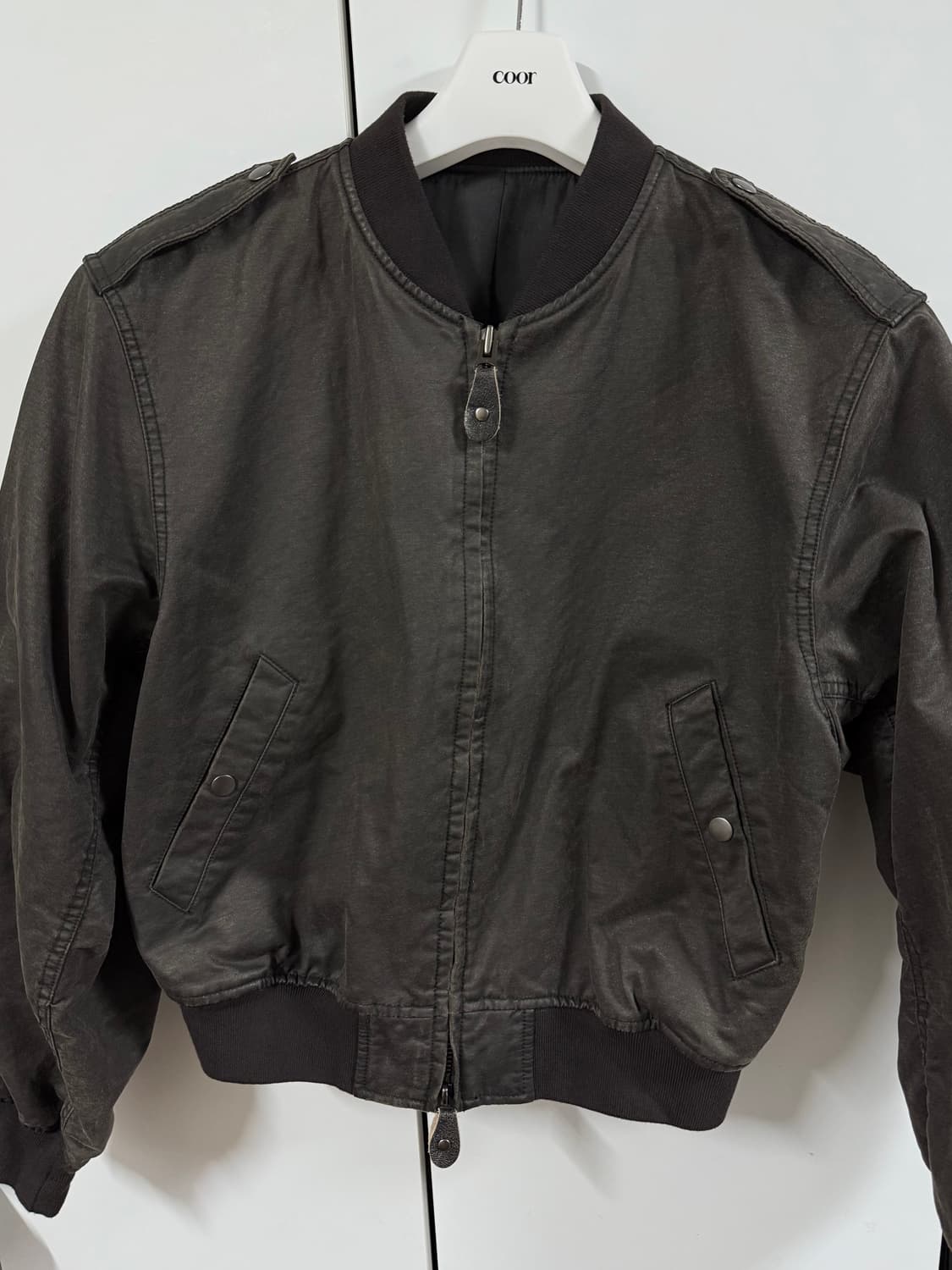 쿠어 스톤 워시드 L2B봄버 상품이미지1